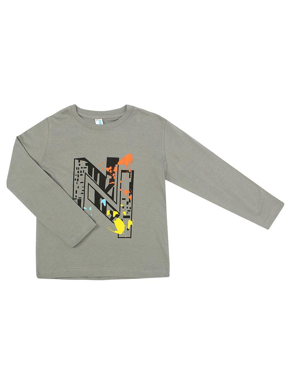 Лонгслив для мальчиков р-р 140 серый (Такро) N135K-7/10