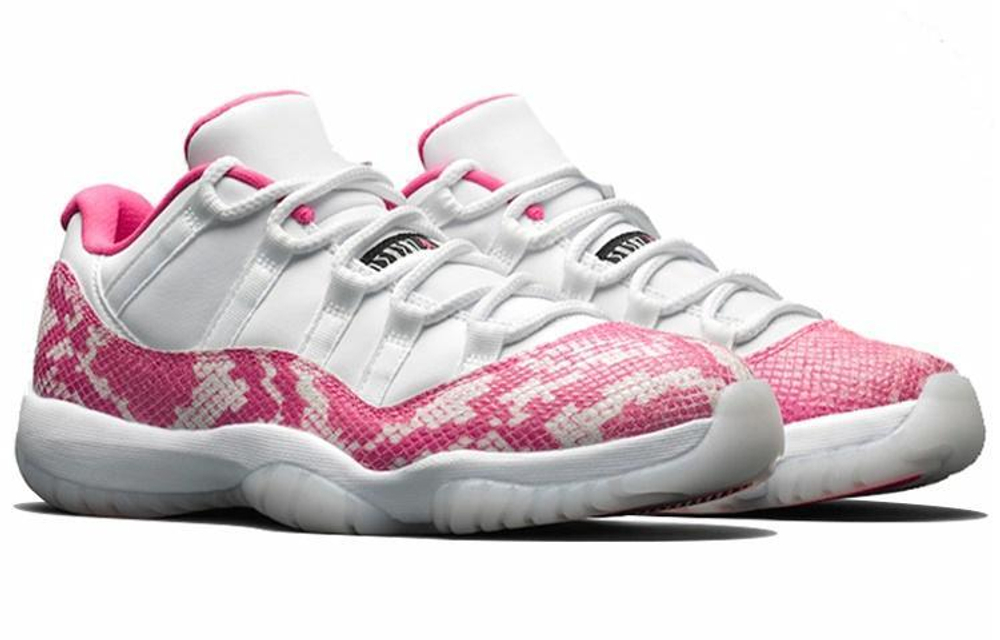Кроссовки Jordan Air Jordan 11 Pink Snakeskin (Женская размерная сетка)