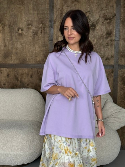 Футболка лаванда