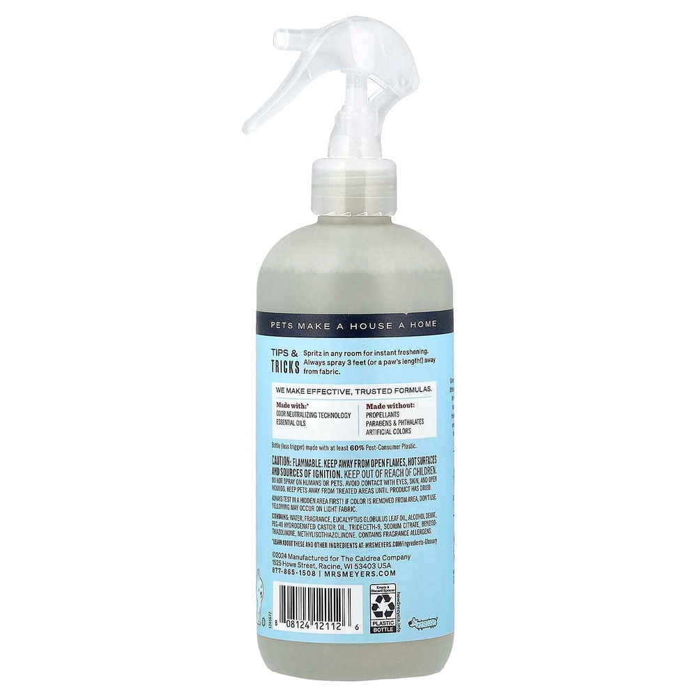 Mrs. Meyers Clean Day, нейтрализатор запаха домашних животных, лист кокоса, 355 мл (12 жидк. унций)