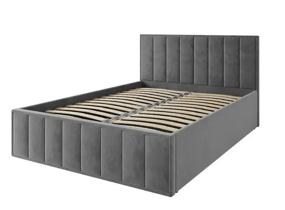 Кровать Лана (М) 1,4 Серый Софт