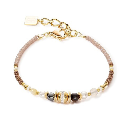 Браслет Coeur de Lion Brown-Gold 4349/30-1116