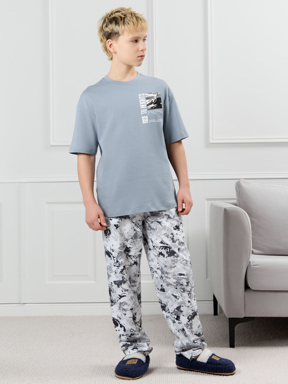 Костюм для мальчика Олимп-1 Виотекс СЕРЫЙ