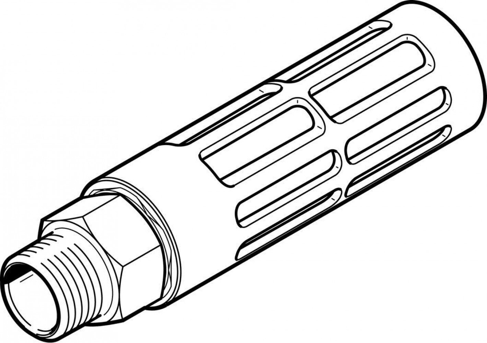Глушитель алюминиевый резьбовой Festo U-3/4-B