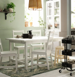 Раздвижной стол - IKEA NORDVIKEN/НОРДВКЕН ИКЕА, 152/223х95х75 см, белый