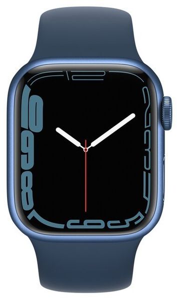 Умные часы Apple Watch Series 7 41mm Aluminium with Sport Band, синий омут (MKN13)