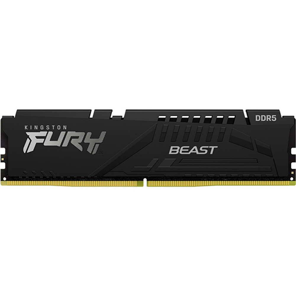 Оперативная память Kingston 16GB U-DIMM DDR5, 5200МГц, CL40 FURY Beast Black XMP