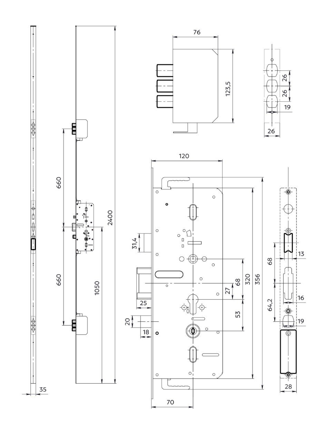 Sanyo D701 Usmart Автоматический умный замок с ручкой-штангой