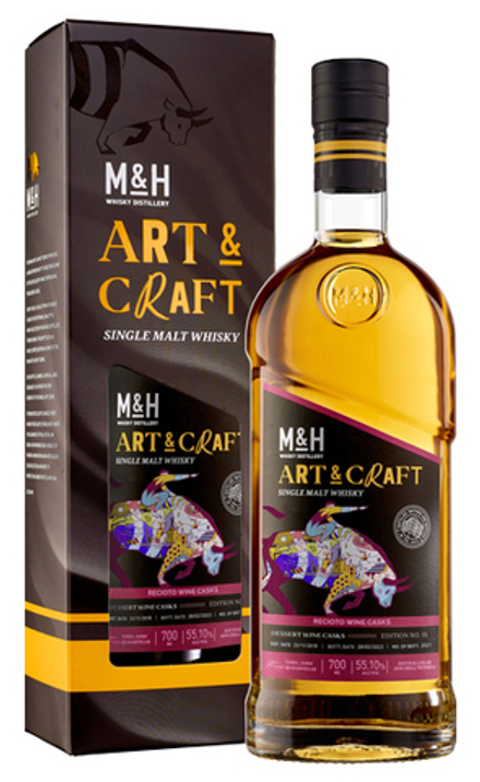 Виски M & H Art & Craft Recioto Dessert Wine Casks 55,1% 0,7 л