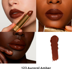 Gucci Gucci Beauty Rouge a Levres Satin Lipstick - Бархатная помада оттенок 123 Auroral Amber, 3 g