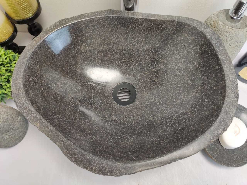 Раковина из речного камня RSM0643 43x36x15 см