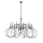 8032/10 CLASSI LN26 084 хром, металл/хрусталь Люстра подвесная Е14 10*40W 220V LAOKA