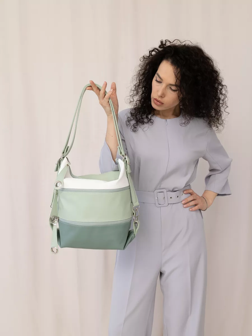 Сумка через плечо большая трансформер шоппер