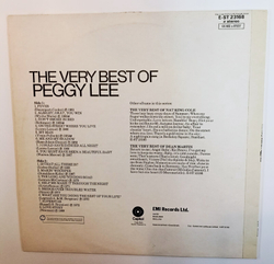 Peggy Lee The Very Best Of Peggy Lee (UK 1973)