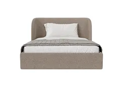 Кровать двуспальная Classic 140 см (бежевый, букле)