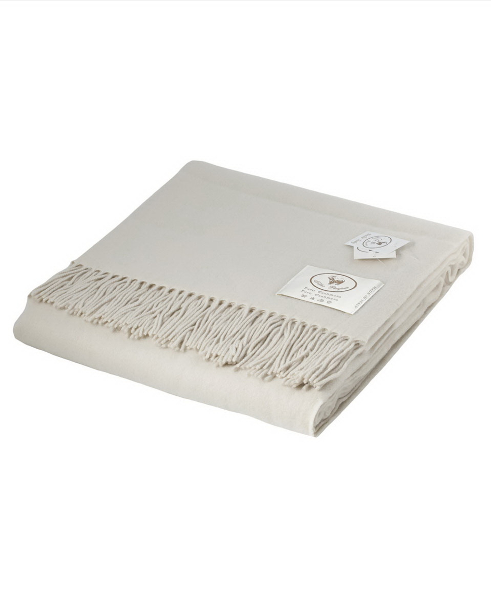 Плед кашемировый 140x180 от CO.BI. Rey светло-серый Италия