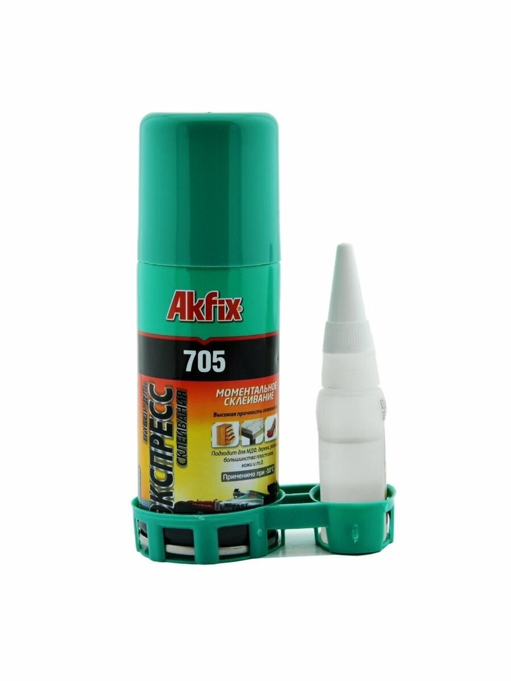 AKFIX 705 НАБОР ДЛЯ ЭКСПРЕСС СКЛЕИВАНИЯ 100 г + 400 мл.