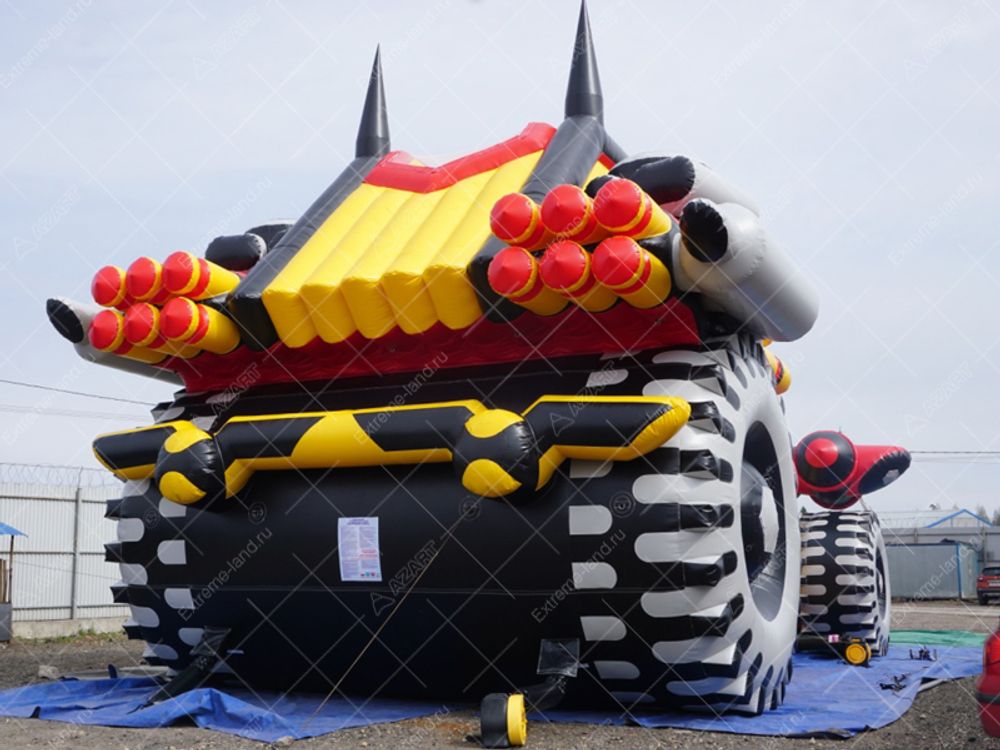 Батут-горка "Бэтмобиль 3"