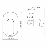 Смеситель для раковины WasserKRAFT A74543 черный