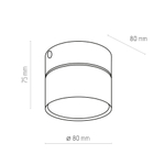 Светильник накладной TK Lighting SPACE BLACK 3398