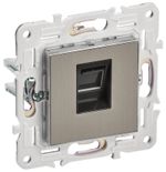 SKANDY Розетка компьютерная RJ45 кат.5E SK-K01N металл никель IEK