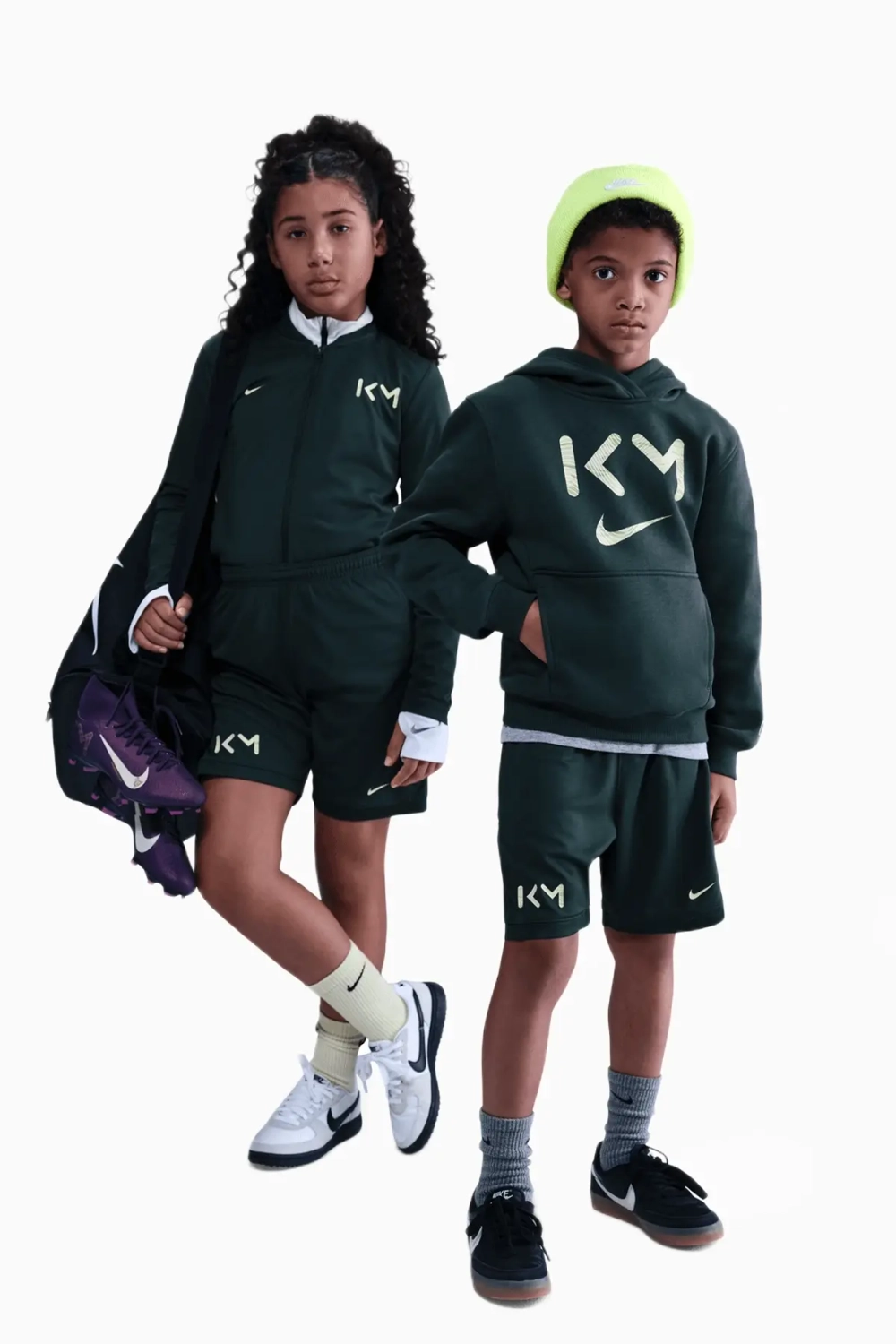 Шорты Nike Kylian Mbappé Academy Детские - зеленый