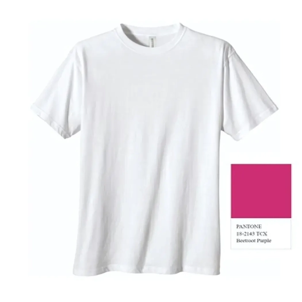 Футболка женская однотонная, пурпурный цвет, р-р 46