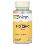 Solaray, Bio Zinc™, 15 мг, 100 растительных капсул