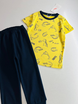 Желтый дино - двойка для мальчиков 2 500 тг./шт. (оптом - цена за 5 размеров)