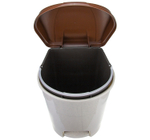 Контейнер для мусора педальный 11л с внутренним ведром М2891