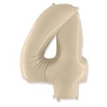 Цифра "4" Кремовая