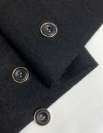 Пальтовая лоден, черный C022, шерсть 620г/м2