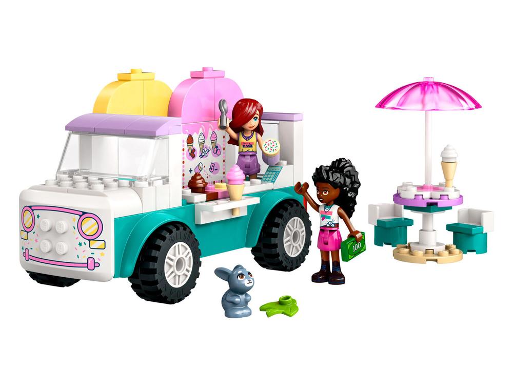 LEGO Friends 42644 «Грузовик с мороженым в Хартлейк-Сити» — летнее настроение