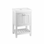 Тумба с раковиной без отверстий Burlington Riviera RIVF580W-R