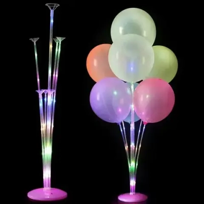 Подставка для шаров светящаяся «Праздник» (основа, 7 палочек с держателями)