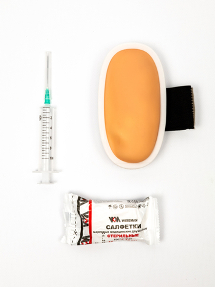 Тренажер-накладка для отработки навыков инсулиновых, внутримышечных, внутрикожных инъекций