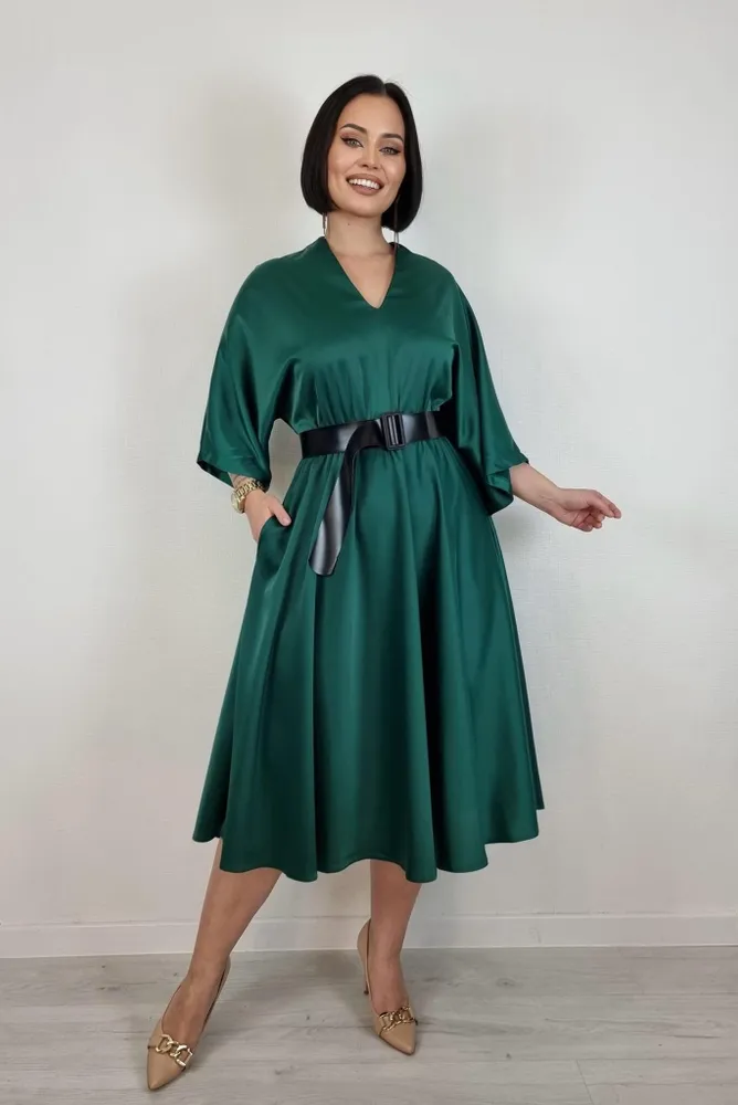 Платье с ремнём 03046 Фабрика Моды