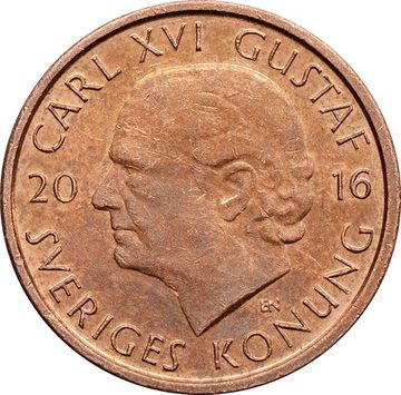 1 крона 2016 Швеция