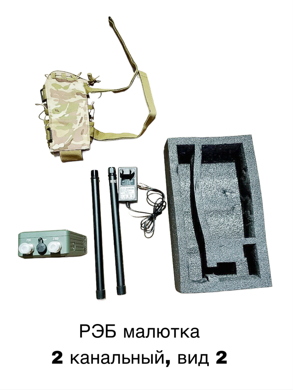 РЭБ "Малютка" 2 (2канальный), вид 1 (750/2500)