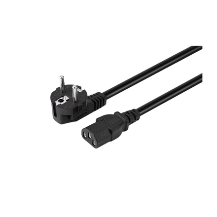 Кабель питания GoPower евровилка CEE 7/7-C13 (f) 3.0м ПВХ 0.75мм черный (1/50)