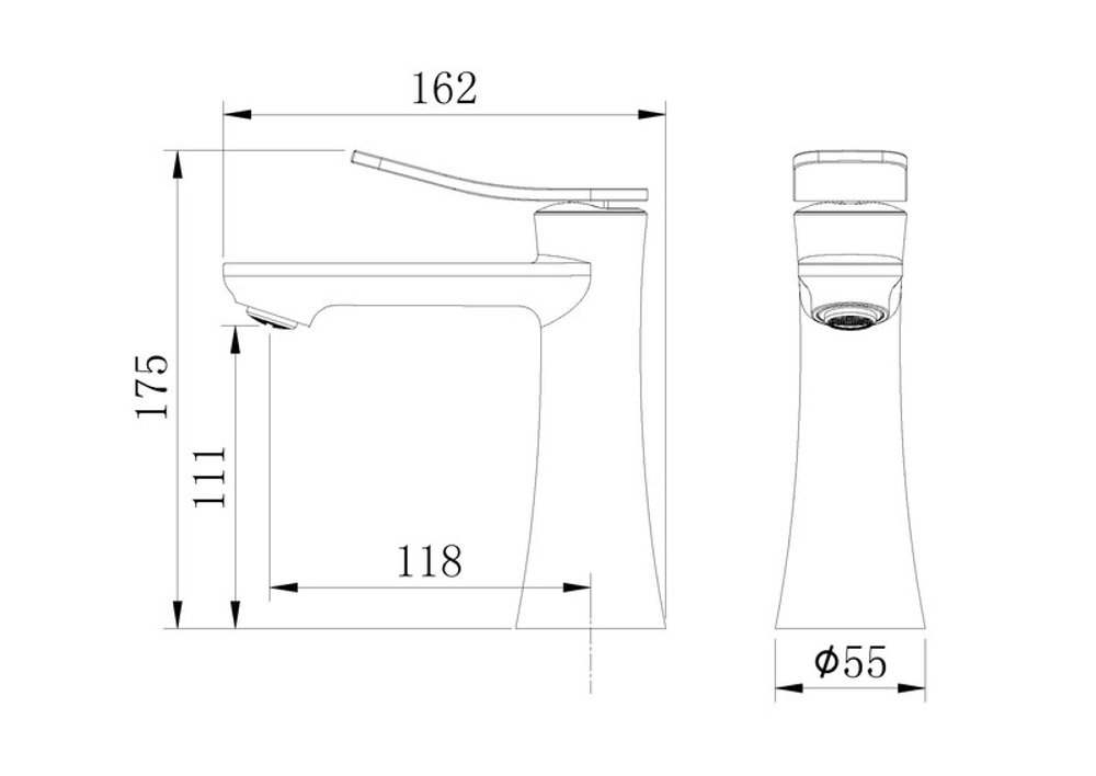 Смеситель для раковины Grossman Advans 510.K35.09.320 золото сатиновый,1 место