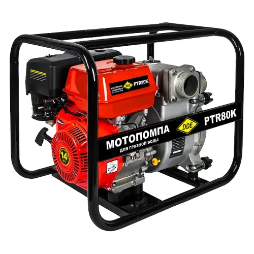 DDE мотопомпа бензиновая грязевая PTR80K