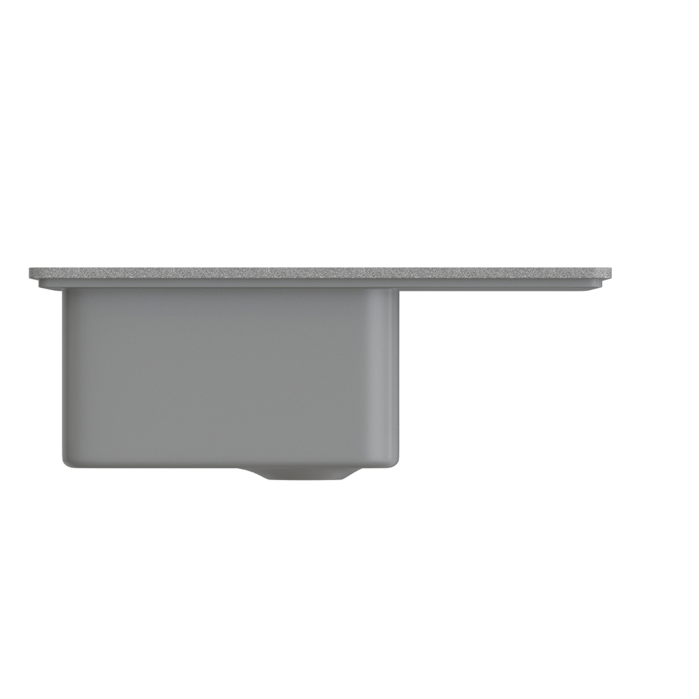 Мойка ML-GMS03 СТАНДАРТ с крылом, темно-серый (309), 605*495*190мм