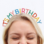 Ободок "It's my birthday" (цветной)