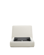 Кровать Martina со съемным чехлом из шенилла цвета экрю 90 x 200