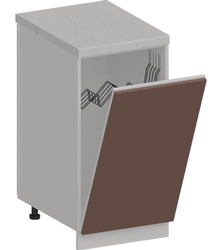 Кухня Модуль ШНВ 450 Белый / Пудрово-розовый