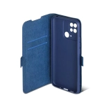 Чехол с флипом для Xiaomi Redmi 10C blue DF