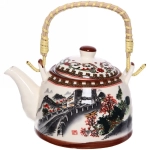 Чайник заварочный керамический 400мл с ситом «Великая китайская стена»