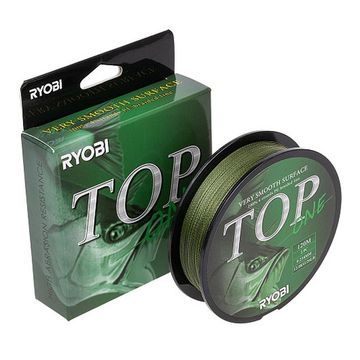 Шнур TOP PE4X-120M 2,0/d-0.234mm Dark green Ryobi