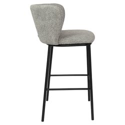 Стул барный Foggy, букле, серый